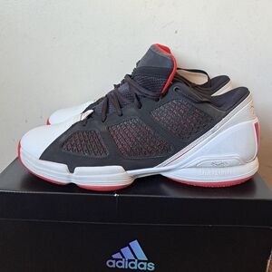 Adidas Men's Black, White, and Red Athletic Shoes Size 13